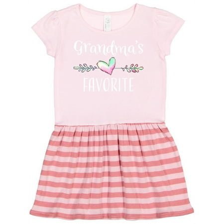 

Inktastic Grandmas Favorite- Heart Grandchild Gift Toddler Girl Dress