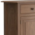 thumbnail image 3 of Simpli Home Connaught 40 inch Wide Solid Wood Traditional Entryway Storage Cabinet in Medium Saddle Brown, 3 of 12