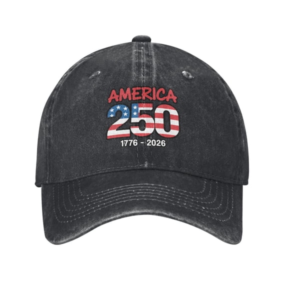 America 250 – 1776 To 2026 Adult Adjustable Classic Washed Casquette Cap Hat Baseball Cap For Man For Woman