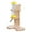 B, variant on Hamster Water Bottle with Wooden Food Container Base for Dwarf Hamster Gerbil Small Animals (with Water Bottle)