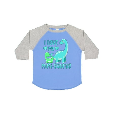 

Inktastic I Love My Mimi-Saurus Cute Brontosaurus Family Gift Toddler Boy or Toddler Girl T-Shirt