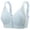 Blue, variant on Alun Daisy Front Snap Bras for Older Women Plus Size Sides Support Push up Full Coverage Bralettes for Senior Soft Thin Cup No Underwire Comfortable T-Shirt Bra Green 46