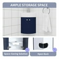 thumbnail image 6 of Corner Bathroom Vanity Sink Combo, Wall Mounted Cabinet Set with Shelves and Resin Basin Sink Top, Modern Bathroom Cabinet for Small Space, 6 of 7