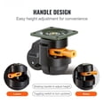 thumbnail image 4 of Dranite 4-Pack Adjustable Leveling Casters, 1100 lb Capacity, 2" 360° Swivel Wheels for Workbench, 4 of 10