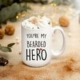 thumbnail image 2 of Hero Coffee Mug, Novelty Coffee Mug, Coffee Lover Gift, Bearded Coffee Mug, Valentine Day Gift, Dishwasher Safe Mug, Gift For Boyfriend, Novelty Coffee Mugs 11oz, 15oz Mug, 2 of 4