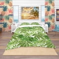 thumbnail image 2 of Designart 'Exotic Pattern with Tropical Leaves' Tropical Duvet Cover Set, 2 of 4