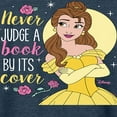 thumbnail image 3 of Disney Beauty & The Beast - Never Judge A Book By Its' Cover - Women's Lightweight French Terry Long Sleeve Shirt, 3 of 5