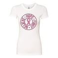 thumbnail image 2 of Believe Hope Awareness Womens Slim Fit Junior Tee, White, Medium, 2 of 3