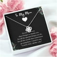 thumbnail image 2 of To My Mom Love Knot Necklace, To Mom Gift, Mom Gift, Mom Necklace. Jewelry From Son Daughter, Gift Mom Birthday , Christmas,Mothers Day, Necklaces with Meaningful Messages Card Inside, 2 of 6