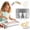 WHITE, variant on Rolled Ice Cream Maker, -Grade 304 Stainless Steel Rolled Ice Cream Tray, No Electricity Homemade DIY Cold Stone Ice Cream Slab for , for Family Nights, Parties (WHITE)