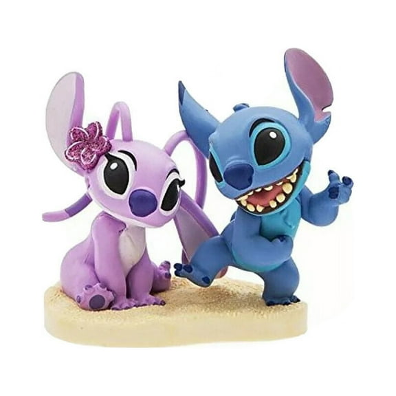 Stitch & Angel Girlfriend 3" Pvc Wedding Cake Topper Figure Figurine LILO Alien New