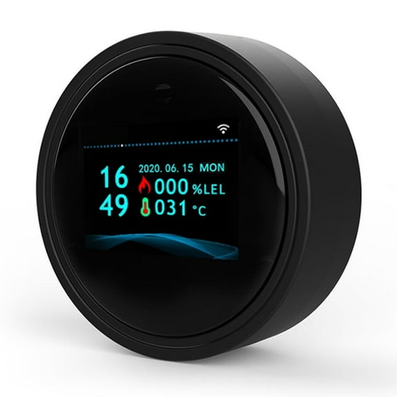 Detector,Wifi Leak Kitchen Color Lcd Screen Wifi Alarm Leak Kitchen Push App Remote Alarm Push Alarm Kitchens Kitchen Push App Alarm App Screen Kitchen Natural Remote Alarm Natural Propane