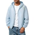thumbnail image 2 of DYTTDG Men's Lightweight Sun Protection Hooded Jacket, Breathable Full Zip Windbreaker with Pockets for Hiking & Summer Outdoor Activities, 2 of 8