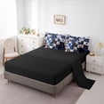 thumbnail image 5 of Castle Fairy Sport Baseball Collage Twin Bedding 7-Piece, Geometric Plaid Bedding Comforter Set, Navy Red Black,Black Reversible, 5 of 7
