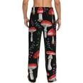 thumbnail image 3 of Balery Men'S Red Mushrooms Pants,Sleepwear Pants,Pajama Pants,Pj Bottoms Drawstring And Pockets-X-Large, 3 of 9