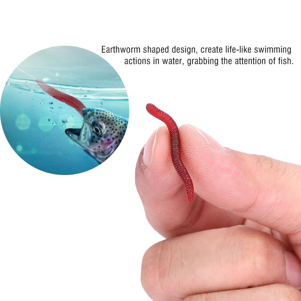 Details about   150Pc Soft Sea Earthworm Lure Artificial Bait