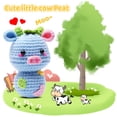 thumbnail image 6 of Beginner Crochet Kit, Complete DIY Kit with Pre-Started Yarn, Step-by-Step Videos, Milk Cow, 6 of 7