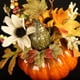 thumbnail image 4 of Calabazas artificiales para decoración, mini calabazas falsas con girasoles artificiales, Hojas de arce, bayas para decoración del hogar de mesa, 4 of 5