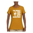 thumbnail image 2 of Wild Bobby, Office Prison Mike Dementors Michael Scott, Pop Culture, Women Graphic Tee, Gold, Medium, 2 of 4