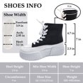thumbnail image 2 of CHEERMORE Women Platform Female Casual Canvas Shoes Adult US 11 Black, 2 of 8
