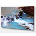 thumbnail image 2 of Beautiful Blue Water Cascade - Large Seashore Canvas Print, 2 of 3
