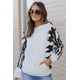 thumbnail image 3 of ABPHQTO Sudadera de Mujer Blanca Tie Dye con Capucha y Bolsillo Canguro, 3 of 5
