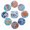 Marine animal-2, variant on 8 Pcs Diamond Art Coasters Kits with Holder Cork Pads, DIY Diamond Art Dots Painting Coasters for Adults Beginners