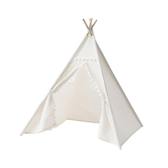 lionlar Kids Teepee Play Tent Children Play Tent Playhouse for Children Boys Girls white