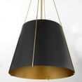 thumbnail image 3 of Quorum International 862-3 Denise 3 Light 18" Wide Pendant - Studio White / Aged Brass, 3 of 4