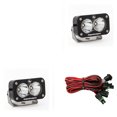thumbnail image 1 of Baja Design Work Light 487806 S2 Pro; 3 Inch x 2 Inch Rectangular; Pedestal Mount; 48 Watts; 4900 Lumens; 3.4 Amp Draw; Clear LED Bulbs; Clear Hard Coated Polycarbonate Lenses; Wired; Black Housing, 1 of 1