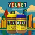 thumbnail image 6 of Velvet Peanut Butter, Creamy – Detroit’s Classic Since 1937, Smooth & Nostalgic Spread with “Fresh, Pure, Delicious” Label,  Gluten-Free, Perfect for Sandwiches, Baking & Snacking (18 ounce Jar), 6 of 6
