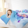 thumbnail image 6 of Manfei Girls Butterfly Animal Bedding Comforter Set, Blue Watercolor Twin Comforter Sets, Kawaii Princess Style Reversible Bedding Set, Lightweight Room Decor, 2 Pieces, 6 of 9