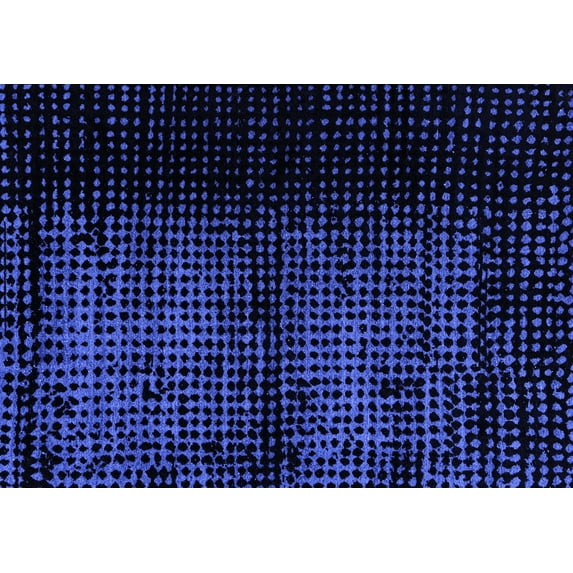 Ahgly Company Indoor Rectangle Abstract Blue Modern Area Rugs, 8' x 10'