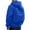 Blue, variant on Men's Casual Zip up Hoodies with Backpack Back Fall Winter Long Sleeve Baggy Full Zipper Sweatshirt Jackets Oversized Raglan Sleeved Solid Color Hooded Outerwear Blue XXXL