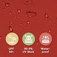 thumbnail image 4 of Abba Patio 7.5ft Lyon Outdoor Patio Umbrella Cover Replacement w/ 6 Sturdy Ribs, Dark Red, 4 of 7