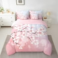 thumbnail image 2 of YST Cherry Blossoms and Butterflies 7-Piece Comforter Set, Japanese Style, Full, 2 of 4