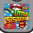 thumbnail image 4 of Inktastic Little Sister Comic Book Girls Baby Bib, 4 of 4