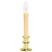 Celestial 70764 - Brass / Ivory LED Taper Candle