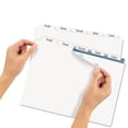 thumbnail image 2 of Print And Apply Index Maker Clear Label Dividers With Printable Label Strip And White Tabs, 5-Tab, 11 X 8.5, White, 1 Set | Bundle of 2 Sets, 2 of 3