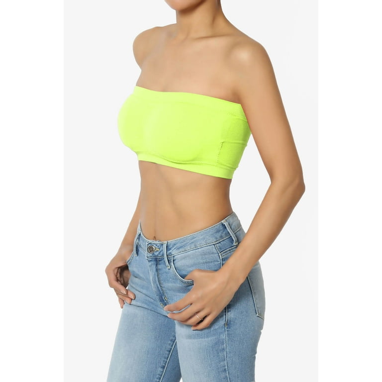Neon strapless top best sale