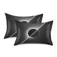 thumbnail image 2 of Haosy Satin Pillowcase for Hair and Skin Standard Cooling Silk Pillow Case with Envelope Closure Solar Eclipse 20"x26", 2 of 9