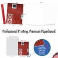 thumbnail image 4 of The Best Card Company - 20 Blank Note Cards Boxed (4 x 5.12 Inch) - Fun Assorted Patterns (10 Designs, 2 Each) - Red Barns AM7033OCB-B1x20, 4 of 4