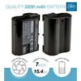 thumbnail image 2 of BM 2 EN-EL15B Batteries and Dual Bay Battery Charger for Nikon Z6 Z7 D780 1 V1 D500 D600 D610 D750 D800 D810 D850 D7000 D7100 D7200 D7500 Cameras, 2 of 8