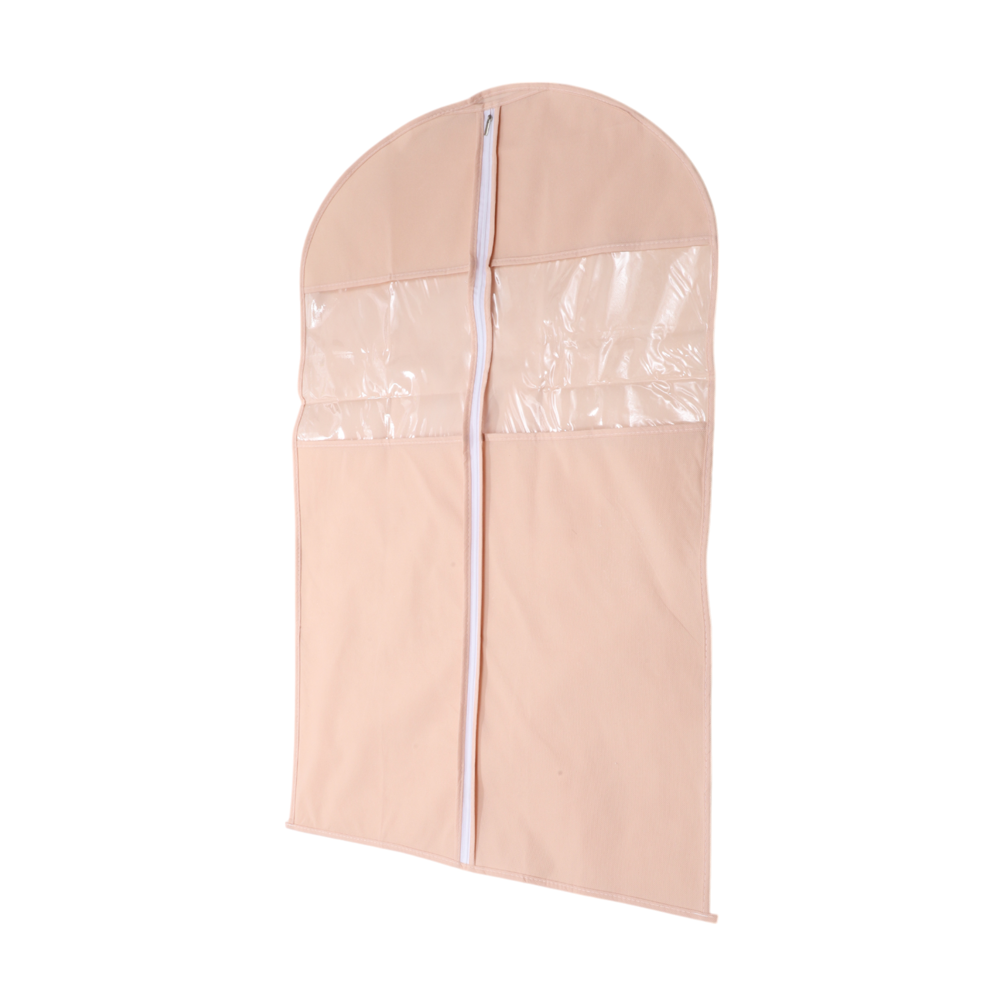 Unique Bargains 3 Pcs Dustproof Double Window Garment Bag Pink 35.43"x23.62"