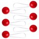 thumbnail image 5 of ColoMX 6pcs decoración narices de payaso brillantes narices de payaso rojo representación narices de payaso, 5 of 7