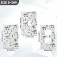 thumbnail image 7 of Yayeee Toggle Light Switch Wall Plate 1-Gang 4.5"x2.7" Home Decorative Outlet Cover, Green Dinosaur Pattern, 7 of 7