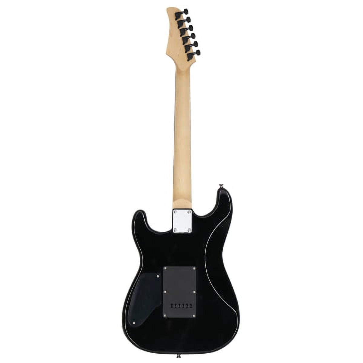 Stylish H-H Pickup Tiger Stripe Guitar Kit with 20W AMP Bag Guitar Strap Black