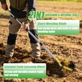 thumbnail image 3 of 2-in-1 Hand Rotary Garden Cultivator, Adjustable Manual Soil Tiller, Lawn Weeder Aerator for Soil Loosening, Weed Removal, Grass Reseeding, Lawn Care, 3 of 7