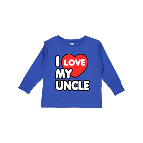 Inktastic I Love My Uncle Boys or Girls Long Sleeve Toddler T-Shirt