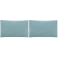 thumbnail image 4 of SAFAVIEH Soleil Solid 12" x 20" Indoor/Outdoor Pillow, Marine Baby Blue, Set of 2, 4 of 5